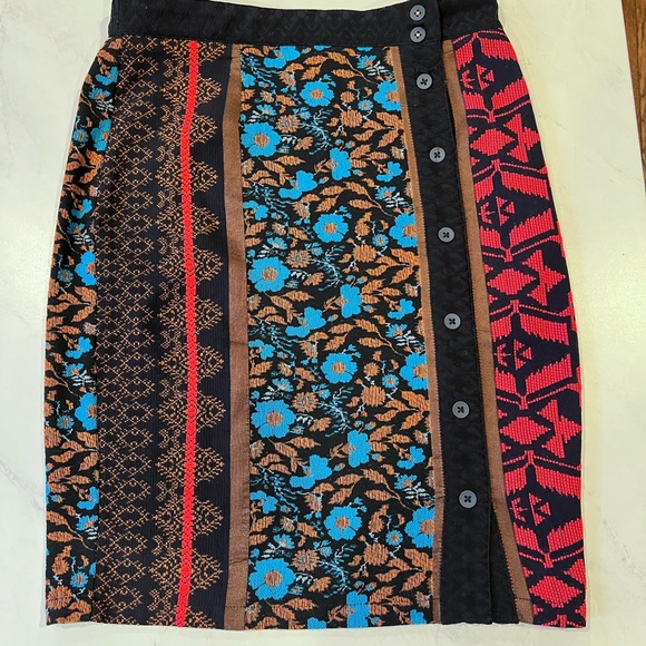 Anthropologie Dolan Left Coast Collection Jacquard Pencil Skirt - Picture 7 of 11